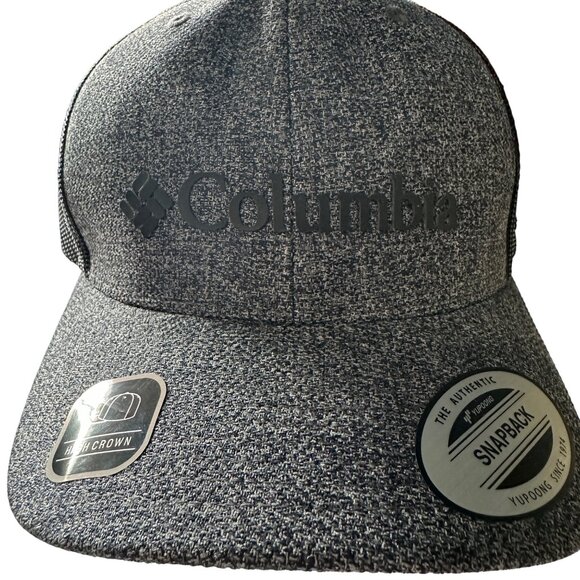 NEW WITH TAGS Columbia gray One Size Fits Most snap back trucker hat - Picture 6 of 8
